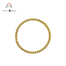 14k Gold Filled thin Simple Twisted Dainty Ring